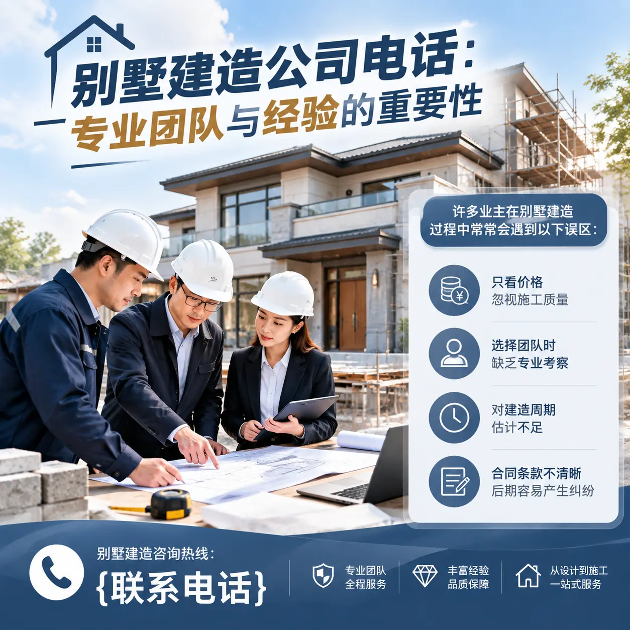 锦屏别墅建造公司电话：专业团队与经验的重要性