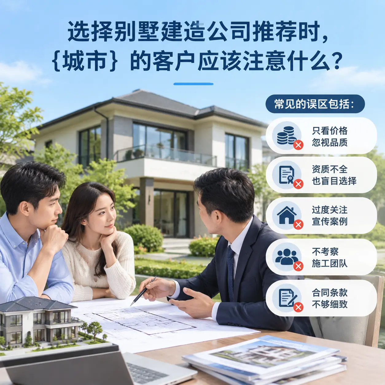 选择别墅建造公司推荐时，锦屏 的客户应该注意什么？